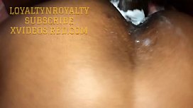 Fat boy with very little dick made black slut scream cum drips pussy smokes