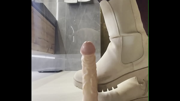 bbw shoe job on your dick with dirty white boots