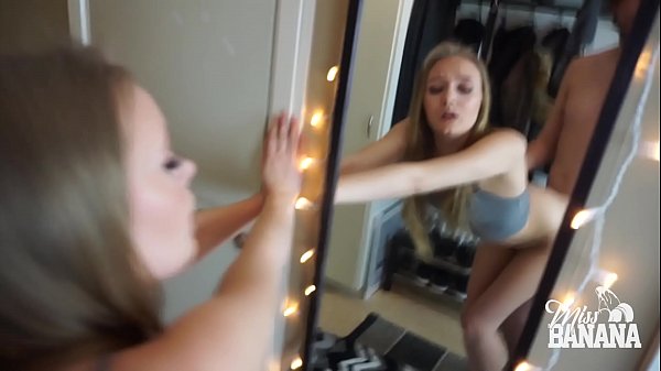 girl fingers on mirror