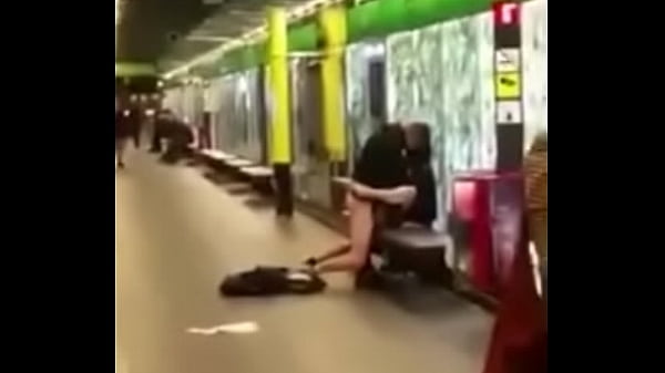 amateur couple having sex in the subway