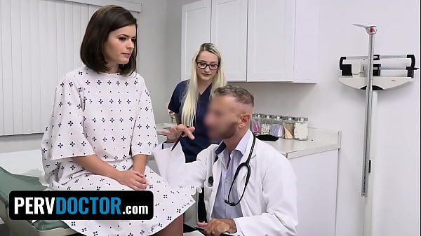 naughty teen dharma jones rides the doctor s big fat dick to cure her back ache perv doctor