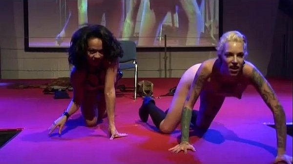 tattooed lesbian fisting live on stage