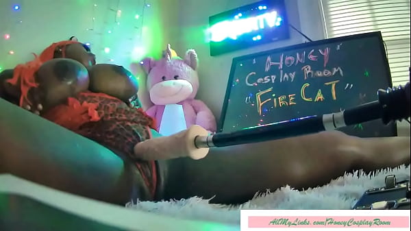 honey cosplay room fire cat sexmachine fucks so good