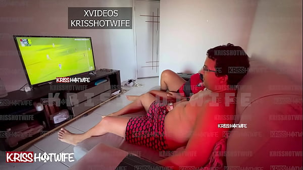 kriss hotwife married bitch watching football bets on having sex if the team scores